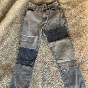 PacSun patch mom jeans